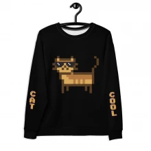 Cool Cat Unisex Sweatshirt (BLACK)
